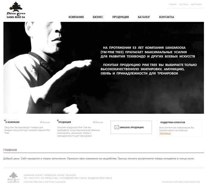 Створено веб-сайт всесвітньовідомої спортивної торгівельної марки